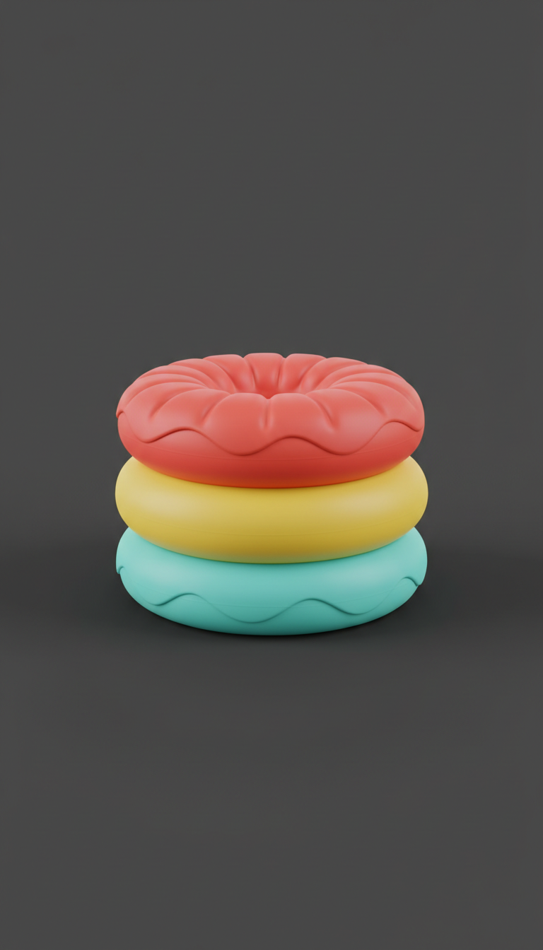 Stackable squeeze donut