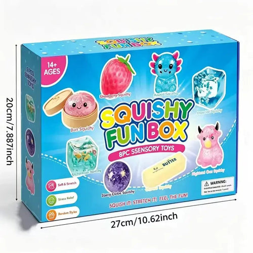 8-Piece Set Squishy Malt Sugar Stress Relief Fidget