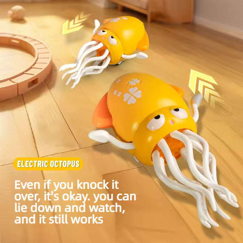 New and unique magical dancing octopus electric squid sensing and evading obstacles octopus children stress-relieving fishing