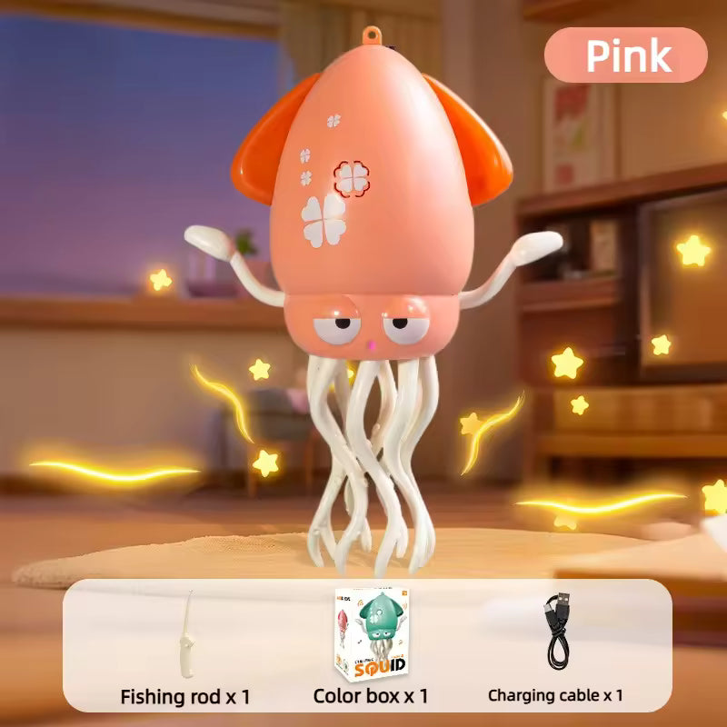 New and unique magical dancing octopus electric squid sensing and evading obstacles octopus children stress-relieving fishing