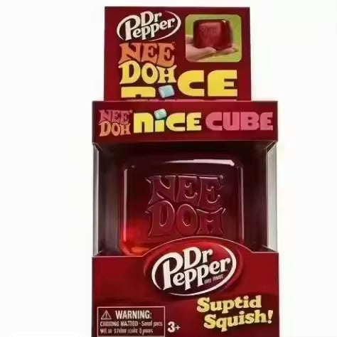 Schylling Needoh pizza Sensory Fidget Cube Stress Relief Squishy Cube Anti-Anxiety Squeeze Toy