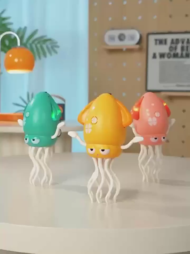 New and unique magical dancing octopus electric squid sensing and evading obstacles octopus children stress-relieving fishing