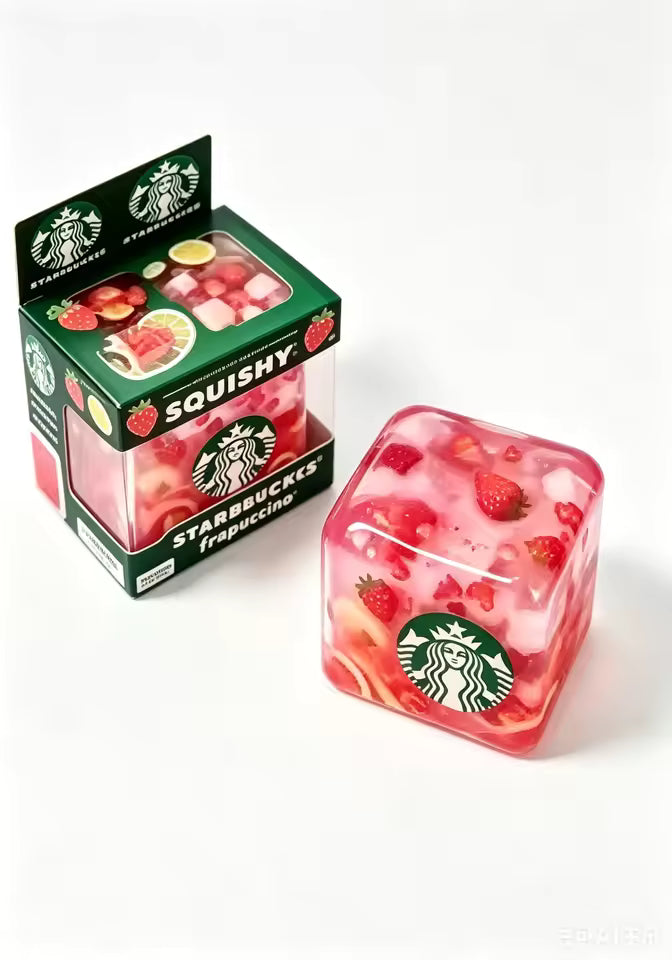Starbucks Nee-Doh Nice Cube Super Solid Squishy Stress Relief Toy